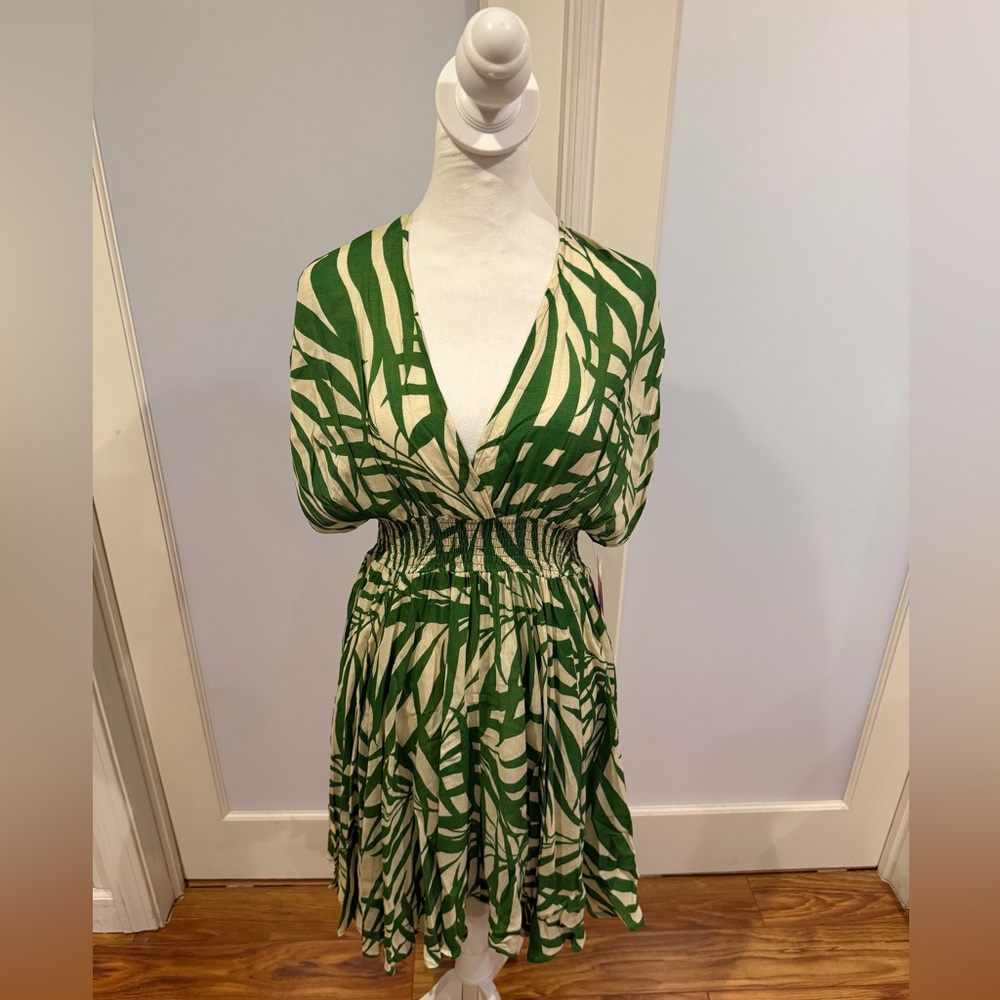 Kate Spade Green and White Textured Dress